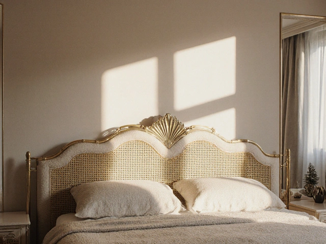 Art Deco ložnice: jak vybrat čelo postele s zlatými detaily a dosáhnout luxusního vzhledu