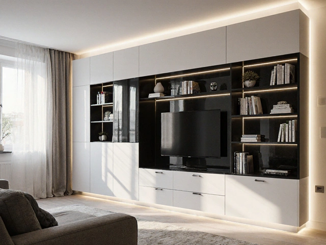 Obývací stěna: jak vybrat moderní design s dostatek úložného prostoru pro obývací pokoj