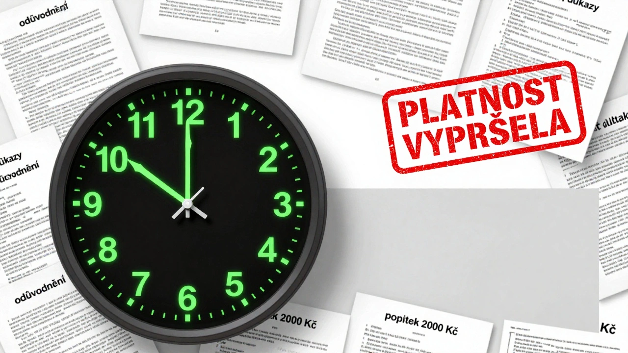 Digitální hodiny ukazují hranici mezi zachovaným stavebním povolením a jeho vypršením podle českého zákona.