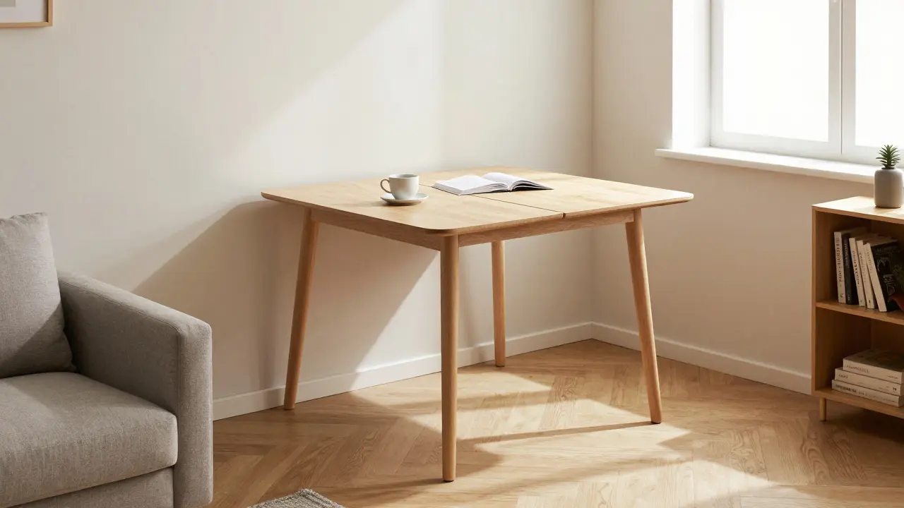 Výsuvné stoly do malých bytů: jak vybrat flexibilní řešení pro omezený prostor