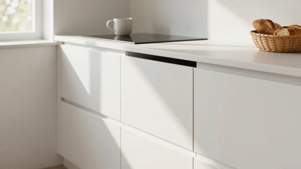 Bezúchytkové otevírání kuchyňských skříní: push-to-open vs. madla - co je lepší?