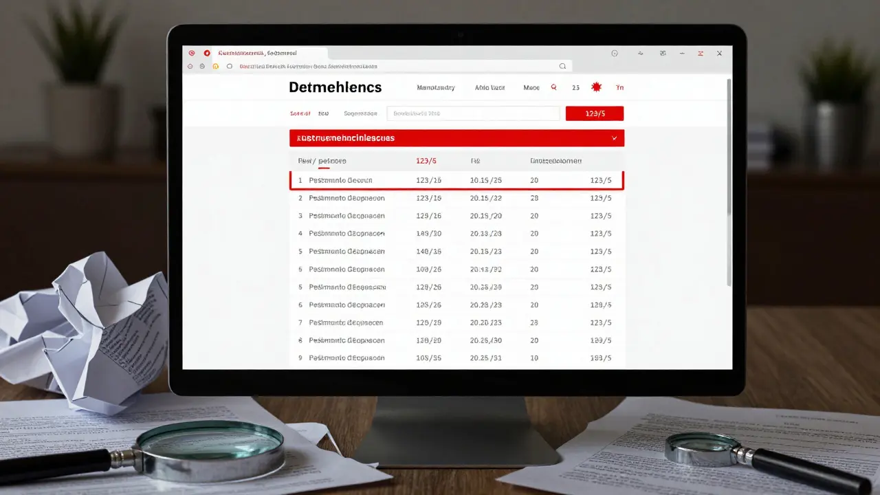 Obraz obrazovky katastru nemovitostí s chybou v parcelním čísle a upozorněním na nesoulad.