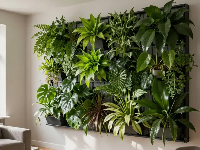 Zelené stěny v interiéru: jak vybrat živý panel a správně o něj pečovat