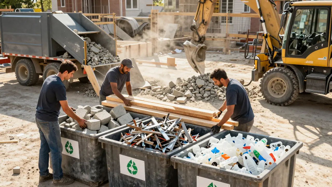 Recyklace stavebních materiálů při rekonstrukci: jak šetřit peníze a životní prostředí