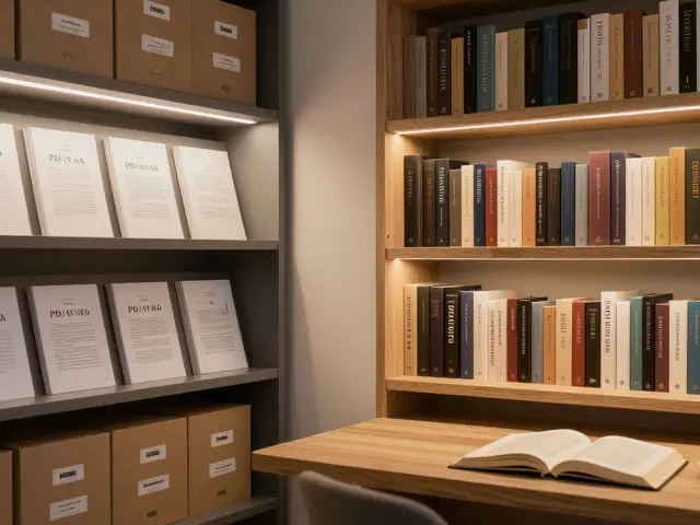 Knihovna v pracovně: jak vytvořit archiv a display, které fungují