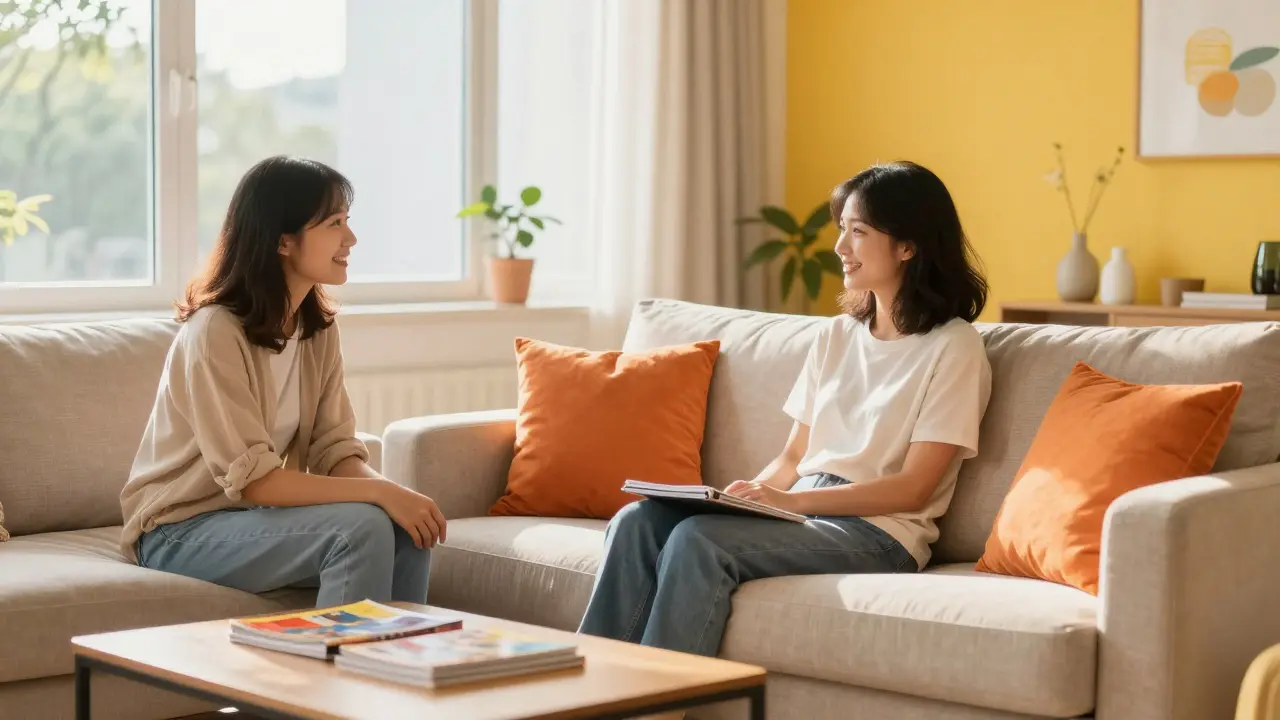 Barvy do obývacího pokoje: Jak vybrat odstíny, které podpořují komunikaci