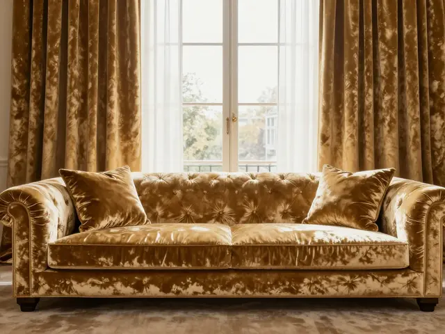 Glamour styl v interiéru: Jak kombinovat mosaz, samet a lesk pro luxusní vzhled