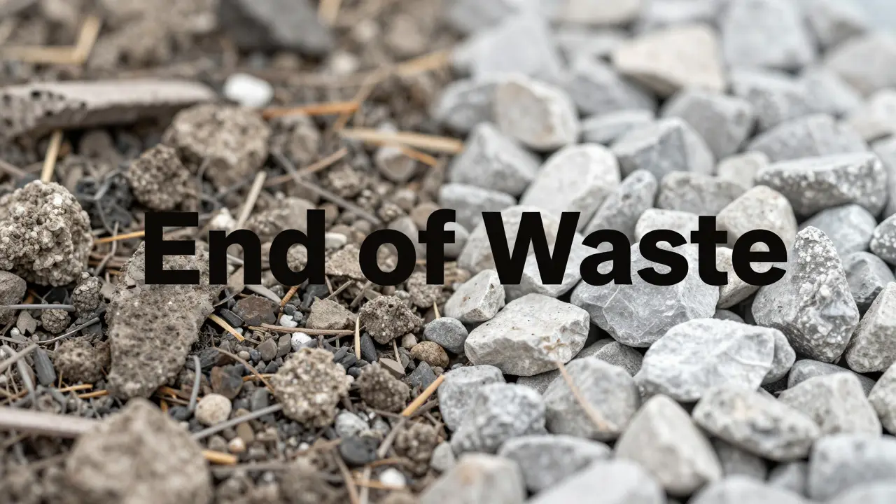 Čistý recyklovaný kámen připravený k opětovnému použití ve stavbách