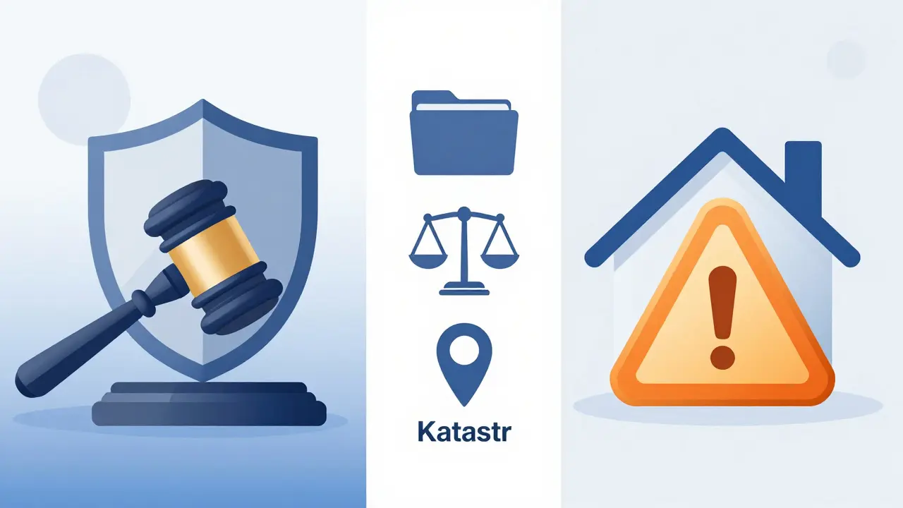 Ikony právní kontroly nemovitostí: katastr, CEE a insolvenční rejstřík