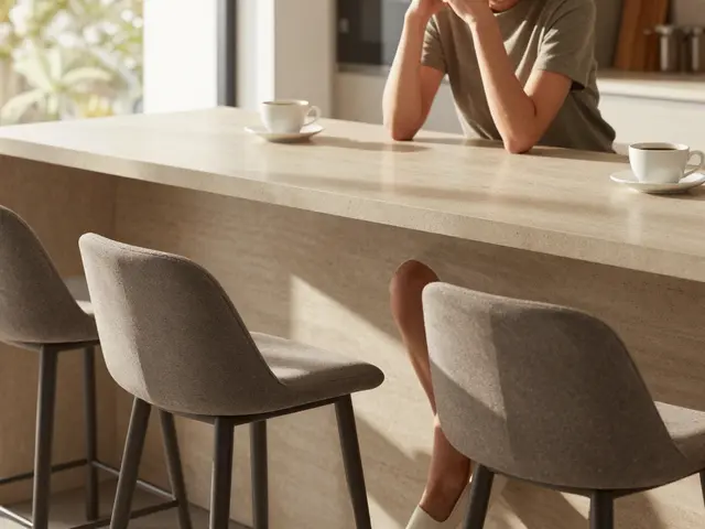 Barové sezení v kuchyni: ergonomie a výška