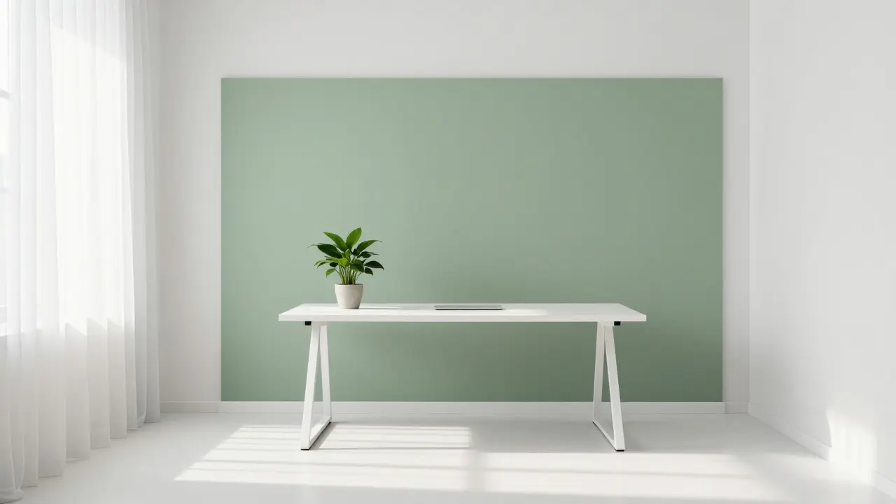 Kombinace minimalismu a zelené rostliny v moderní kanceláři